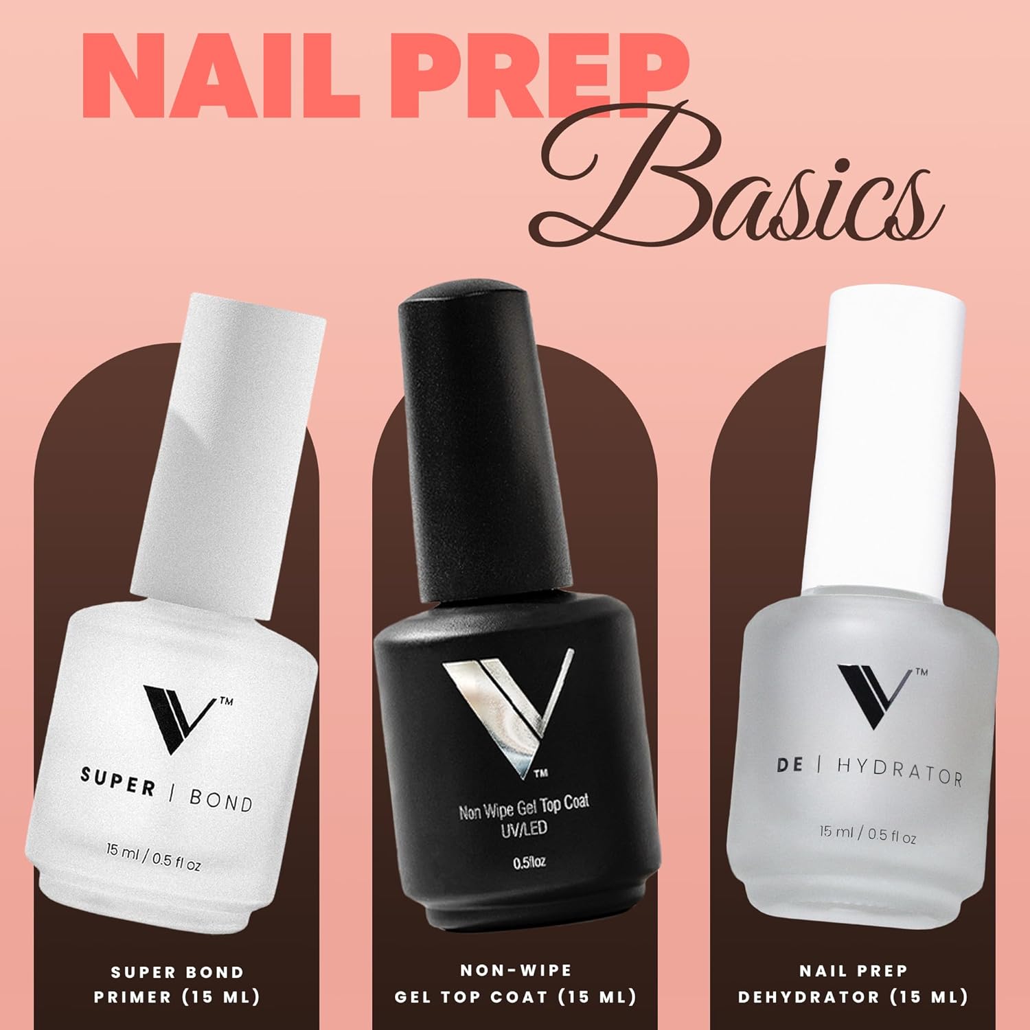 V Beauty Pure Acrylic Nail Kit - Complete Beginner Set with Gel Top Coat, Monomer, Dip Powder & More | DIY Salon Quality