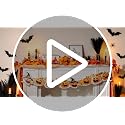 Artificial Fall Garland with Pumpkins & Maple Leaves - 5.2 Ft Orange-1