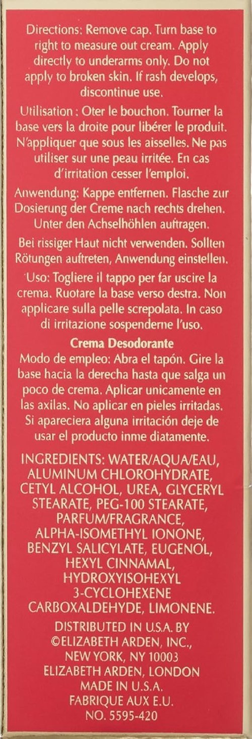 Elizabeth Arden Red Door Cream Deodorant - Long-Lasting Freshness | 1.5 oz