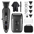 KEMEI Professional Electric Foil Shaver for Men, Beard Trimmer & Men's Grooming Set, Foil Shaving Kit and Bald Head Precision Trimmer, Cordless and Rechargeable with USB, Gifts for Men