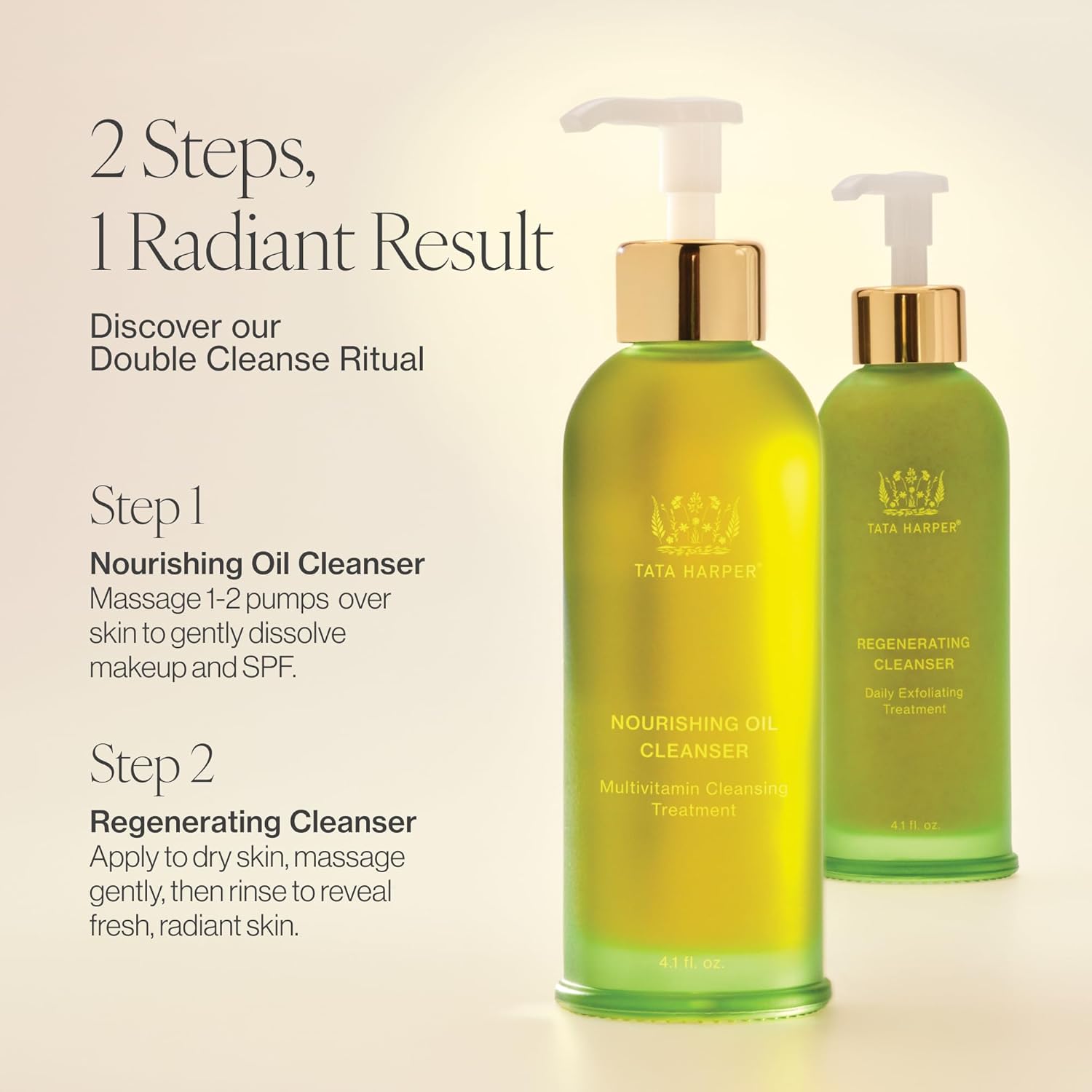 Tata Harper Nourishing Oil Cleanser - Gentle Makeup Remover for Natural Skincare | 4 oz