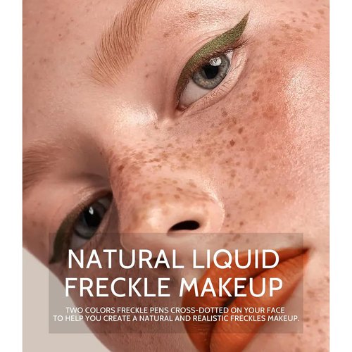KYDA Liquid Freckle Makeup Pen - Water Resistant & Buildable Faux Freckles | 2PCS for All Skin Tones