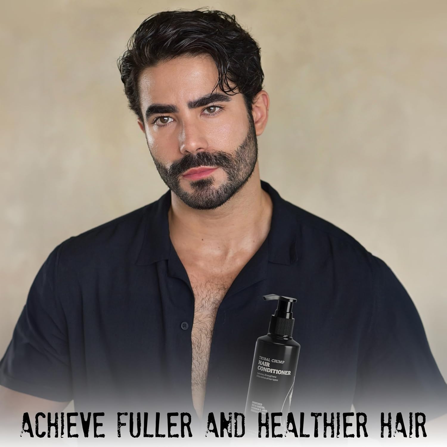 Tribal Chimp Hair Conditioner - Hydrating & Strengthening Formula with Peppermint, Tea Tree Oil & Biotin | 8.8oz