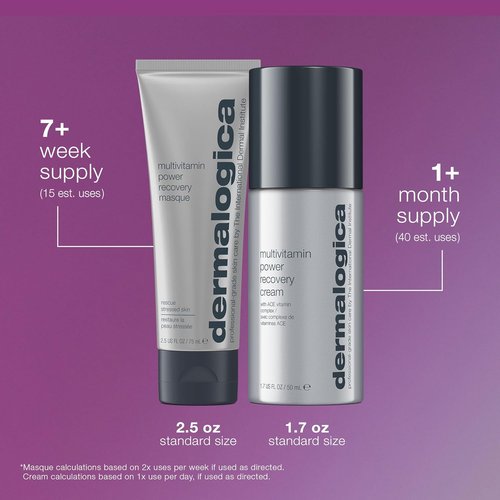 Dermalogica Stressed Skin Recovery System | Full-Size Skin Care Kit with Face Mask & Cream - Revitalize Dryness, Fine Lines & Dullness