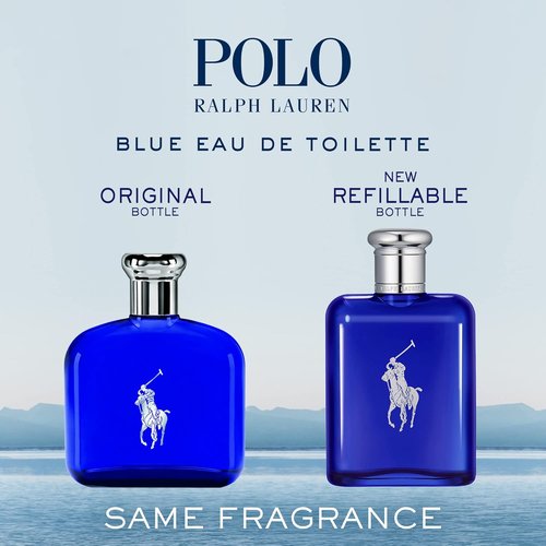 Ralph Lauren Fragrances - Polo Blue Men's Cologne - Aquatic & Fresh Eau de Toilette - Citrus, Sage, Suede Notes