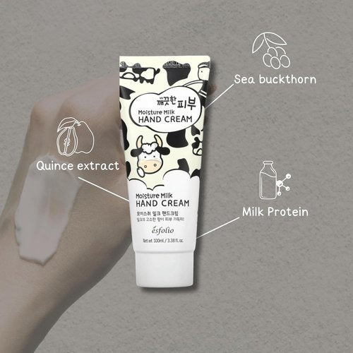 Esfolio Pure Skin Hand Cream - Hydrating Moisturizer with Milk Protein Extract for Soft, Smooth Hands | 3.38 OZ/100ML