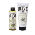 KORRES Olive Blossom Body Care Set - 2-Piece Vegan Gift Set with Body Milk & Shower Gel | Natural Greek Olive Oil Skincare, 8.45 FL Oz & 6.76 FL Oz