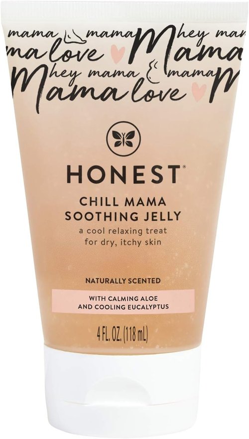 Honest Company Mama Chill Soothing Jelly - Cooling Formula for Itchy Dry Belly, Aloe & Eucalyptus, 4 fl oz