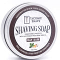 Taconic Shave Bay Rum Scent Shaving Soap - Warm Spiced Aroma for Barbershop Quality Lather - Made in USA