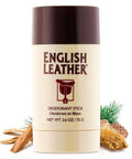 English Leather Deodorant for Men - Classic Citrus & Woody Scent, Long-Lasting Freshness (2.6 Oz / 75 g)