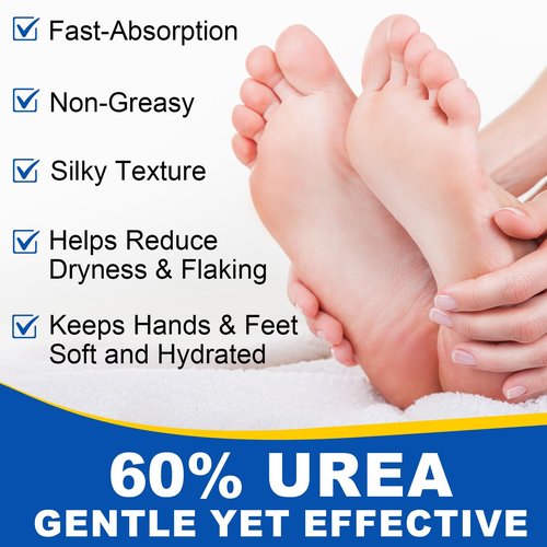 60% Urea Foot Cream Stick with 2% Salicylic Acid,Foot Care Cream Moisturizer for Dry Cracked Feet, Knees, Elbows, Hands,Moisturizes and Hydrates the Dry Skin,Callus Remover&Soften Dead Skin
