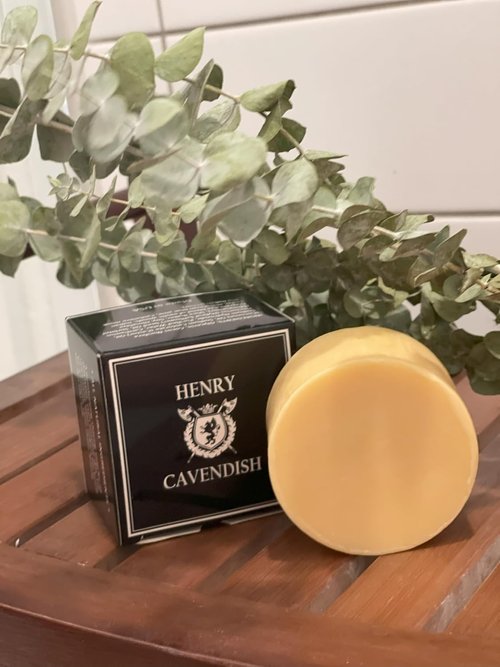 Henry Cavendish Himalaya Shaving Soap - All-Natural Shea Butter & Coconut Oil | Long-Lasting 4 oz Puck