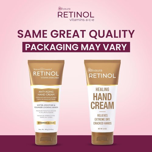 LIVAURA Hand Cream - Intensive Moisturizing Lotion for Dry Cracked Hands | Fast Absorbing & Non-Greasy