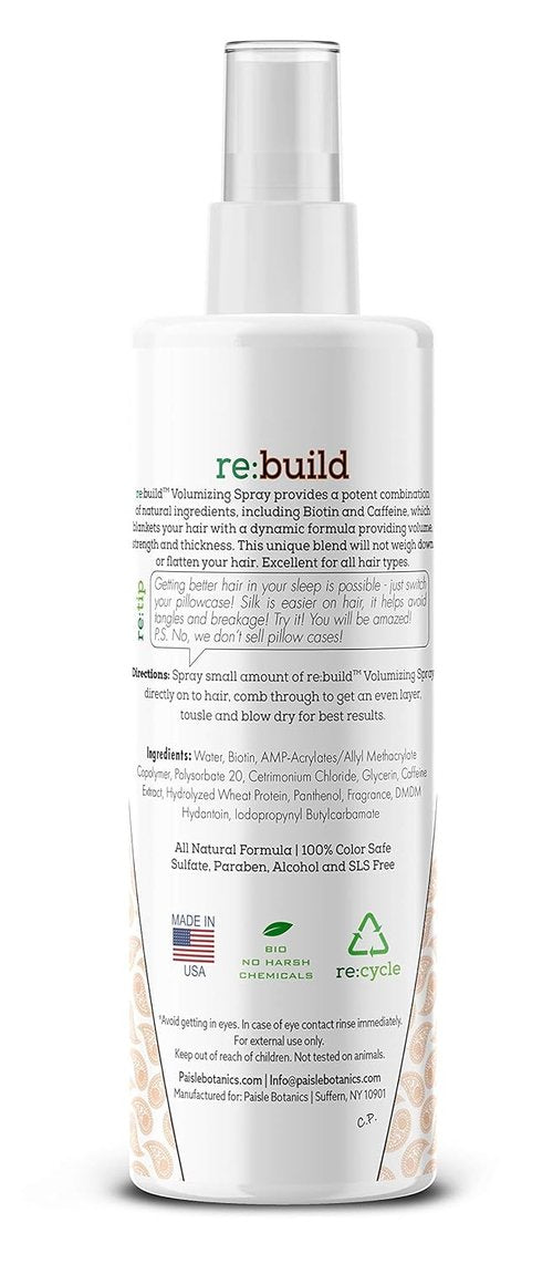 Biotin Volumizing Spray - Natural Hair Thickener for Fine Hair - Unisex Volumizer for Fuller Locks