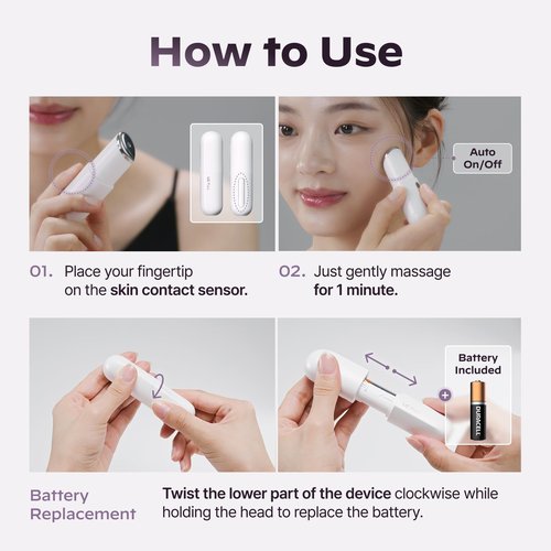 LG Pra.L Superform Galvanic Booster Mystic White, 1min booster for ageless skin, anti-aging, Korean skincare, Glow on the go, Serum booster device, Glass Skin, Glow Booster, Gift