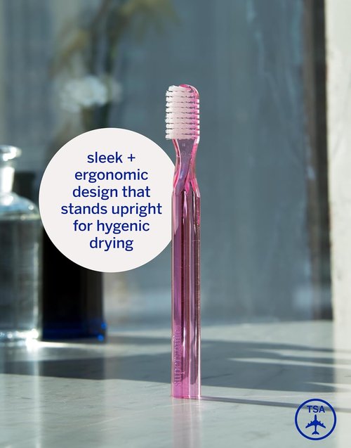 Supersmile 45° Patented Toothbrush - Innovative Design for Superior Oral Care | Pink, 2 Count