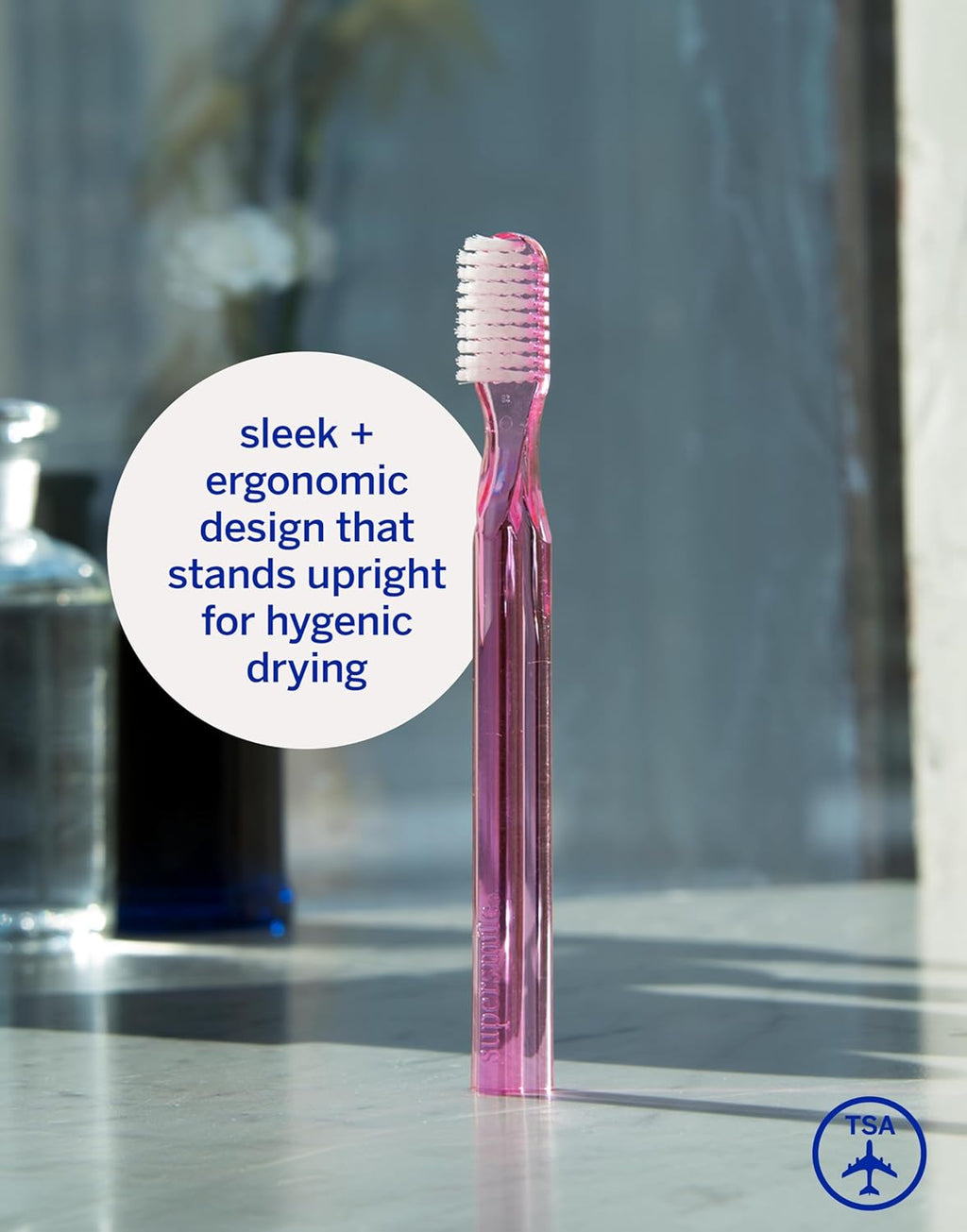 Supersmile 45° Patented Toothbrush - New Generation Design, Pink | 2 Count Set