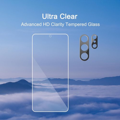 Ailun Glass Screen Protector for Galaxy S26 Ultra - 3 Pack + 2 Pack Camera Lens | 0.25mm Ultra Clear, Anti-Scratch