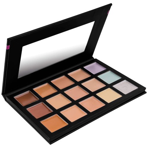 SHANY Cream Concealer Palette - 12 Color Makeup Set with Mirror for Flawless Coverage