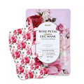 Petitfee koelf Rose Petal Satin Leg mask 1pair- Intensive Cooling & Depuffing Leg Socks, Rose Scented Leg Relieving Mask with Arnica, Pumpkin, Coffee Seed Extract for Tired, Puffy Legs