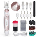 PELCAS Electric Nail File, 5 Speeds Nail Grinder for Thick Toenails, Cordless Nail Drill, Manicure and Pedicure Kit with LED Light, Toenail Grinder for Human, Thick Toenails, Natural & Acrylic Nails