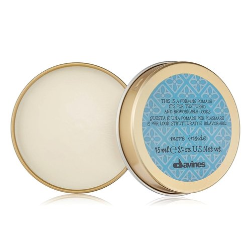 Davines Forming Pomade - Medium Hold for Short Hair Styling | Lightweight Formula, Natural Shine, 2.54 Fl Oz