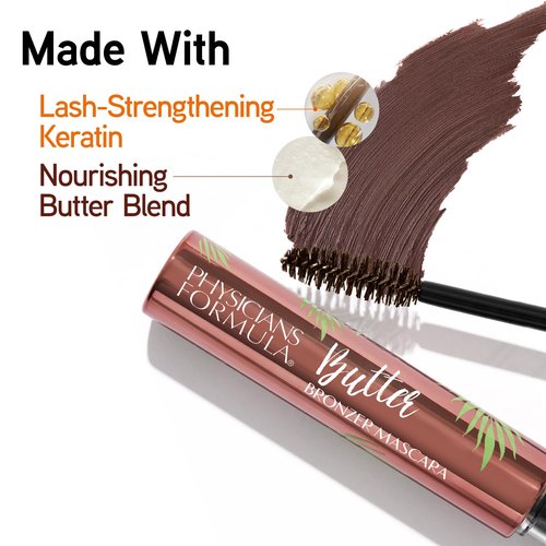 Physicians Formula Butter Bronzer Mascara - Keratin-Infused Formula for Nourished Volume & Length - Bronze