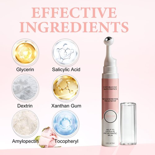 Milia Remover Serum, Improve Skin Radiance Lightweight, Oil-Free Formula for Eyes & Face