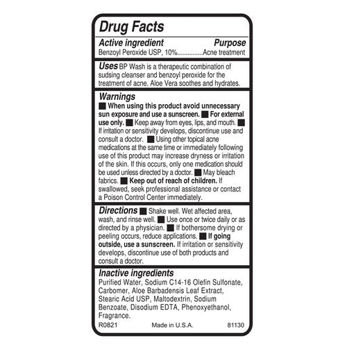 Replenix 10% Benzoyl Peroxide Acne Face Wash with Aloe, 6.7 Fl Oz – Clarifying Acne Treatment Cleanser for Face & Body, Gently Unclogs Pores, Soothes & Clears Breakouts Without Drying