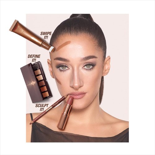 Charlotte Tilbury Super Nudes Easy Eye Eyeshadow Palette - 6 Nude Matte Shades for Effortless Smokey Eyes