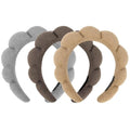 Skiennix Terry Cloth Spa Headbands - Soft Makeup Headbands for Skincare Routine | 3 Pack