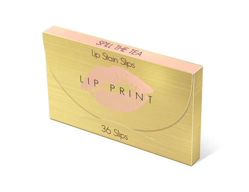 Be the Envy NV Lip Print | Spill The Tea | Natural Rosey Brown | Long-Lasting, Buildable Matte Finish | Food-Grade Edible Ink | Vegan, Gluten-Free, Cruelty-Free | 36 Tissue Sheets