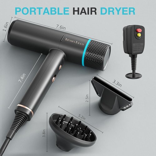 Skiennix Hair Dryer - High-Speed Ionic Blow Dryer with 1600W Motor for Fast Drying | Lightweight & Professional
