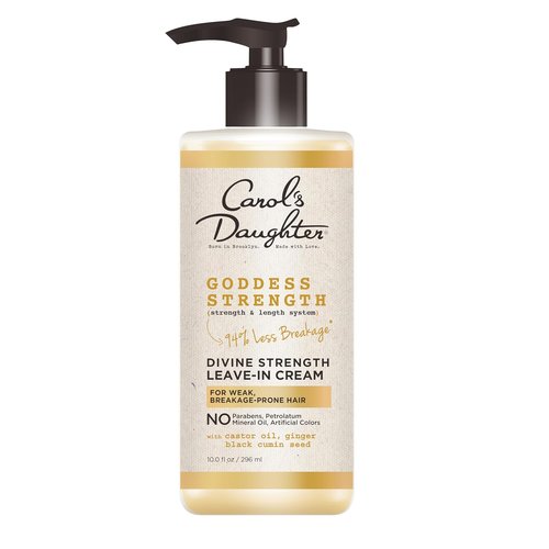 Carol's Daughter Goddess Strength Leave-In Conditioner Cream - 10 Fl Oz | Strengthens & Moisturizes Wavy, Curly Hair