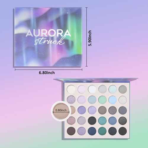 Skiennix Eyeshadow Palette - 30 Pigmented Matte & Shimmer Shades | Long-Lasting Waterproof Makeup