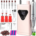 Professional Cordless Nail Drill Kits 45000RPM Electric Nail File for Acrylic Nails Removing and Polishing Gel Nails Lightweight and Easy to Use Ideal for Home and Salon Manicure Pedicure (Pink)