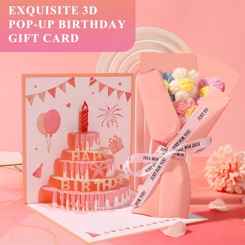 Birthday Gifts for Women Friendship, Pink Relaxing Spa Gifts Basket Set for Women, Self Care Gifts Unique Happy Birthday Gift Idea for Mom Her Best Friends Sister Wife Girlfriend Coworker Teacher