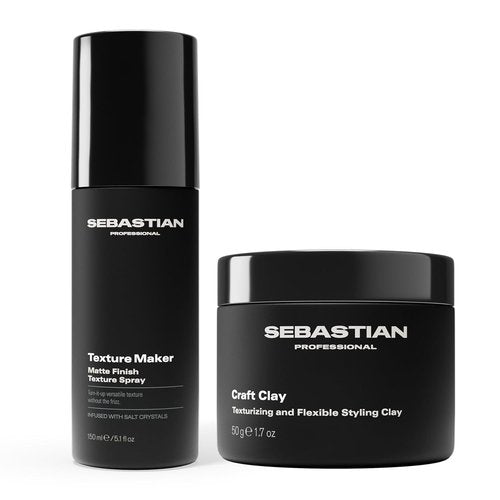 Sebastian Craft Clay - Remoldable Texturizing Hair Clay for Effortless Style | 2.5 oz