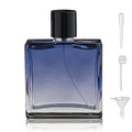 Yerpkefey 100ml/3.4 Oz Glass Spray Bottle Perfume Atomizer,Empty Refillable Perfume Spray Bottle with 3 Kinds of Dispenser (A3)