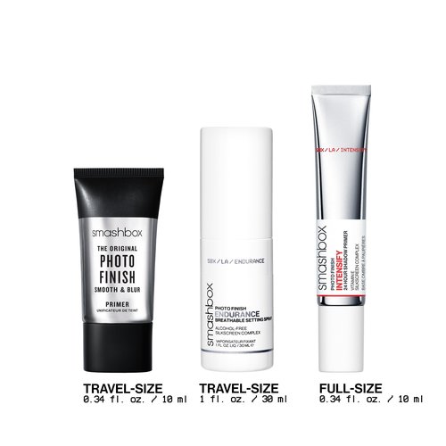 Smashbox On-Set Essentials: Prime + Set Makeup | Trio of Essentials Gift Set Including Primers + Setting Spray for On The Go