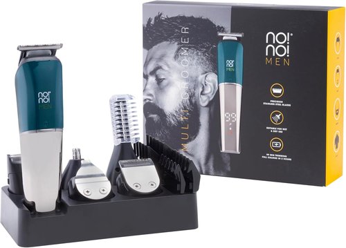 no!no! Men's Multi Groomer - All-in-One Face & Body Hair Trimmer | Rechargeable Electric Shaver & Nose/Ear Trimmer