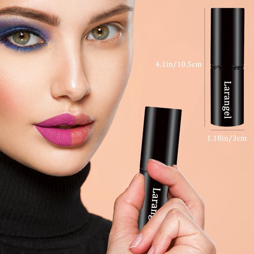 Larangel Makeup Brushes Premium Kabuki Brush for Powder and Liquid Foundation, Flawless High Coverage Look, Travel Makeup Brush, Perfect for Bronzer, Blush, and Other Face Makeup