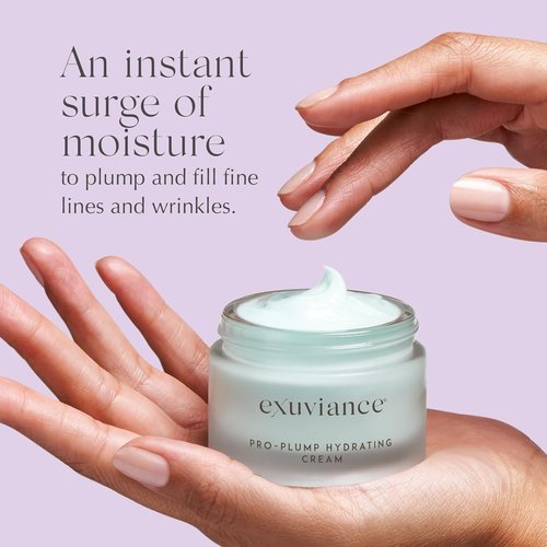 Exuviance Pro-Plump Hydrating Cream - Firming Anti-Aging Moisturizer with Hyaluronic Acid & Peptide Complex | 1.6 oz