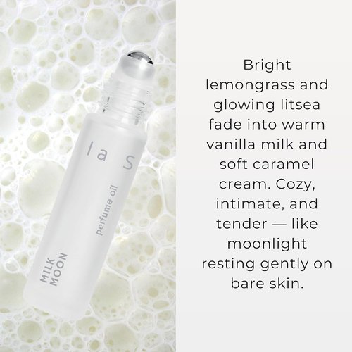 Cozy Milk Perfume Oil Roll-On | Unisex Gourmand Fragrance with Caramel & Tonka Bean | 10ml Vegan, Alcohol-Free Scent