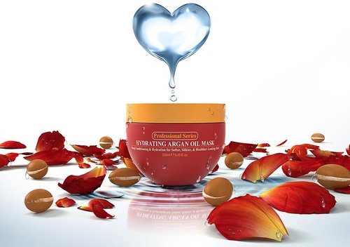 Arvazallia Hydrating Argan Oil Hair Mask - Deep Conditioner for Dry, Damaged Hair (8.45 oz)