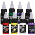 GTARTISTOO 8 Colors Tattoo Ink Set 1/2 OZ(15ml)/Bottle Professional Tattoo Ink Tattoo Inks Pigment Kit
