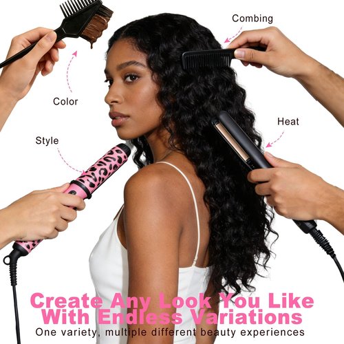 Ladiaryf Loose Wave Bundles Human Hair Brazilian Virgin Human Hair Loose Wave Natural Black Color Can Be Dyed and Styled Total 300g (natural black color, 10 10 10 Inch)