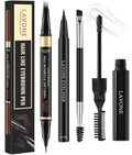 Skiennix Eyebrow Pencil Kit - Waterproof Microblading Pen & Gel, Long-Lasting Makeup - Blonde