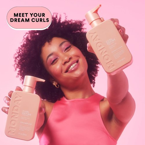 Monday Haircare Curl Define Conditioner - Nourishing Peptides, Coconut Oil & Shea Butter for All Curl Types | 354 mL