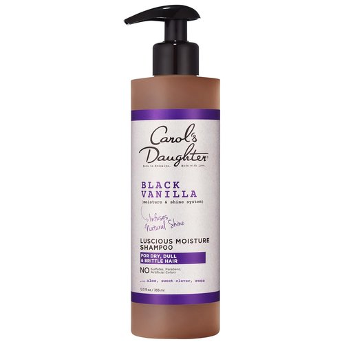 Carol's Daughter Black Vanilla Shampoo - Moisturizing Sulfate-Free Formula for Curly & Wavy Hair | 12 Fl Oz